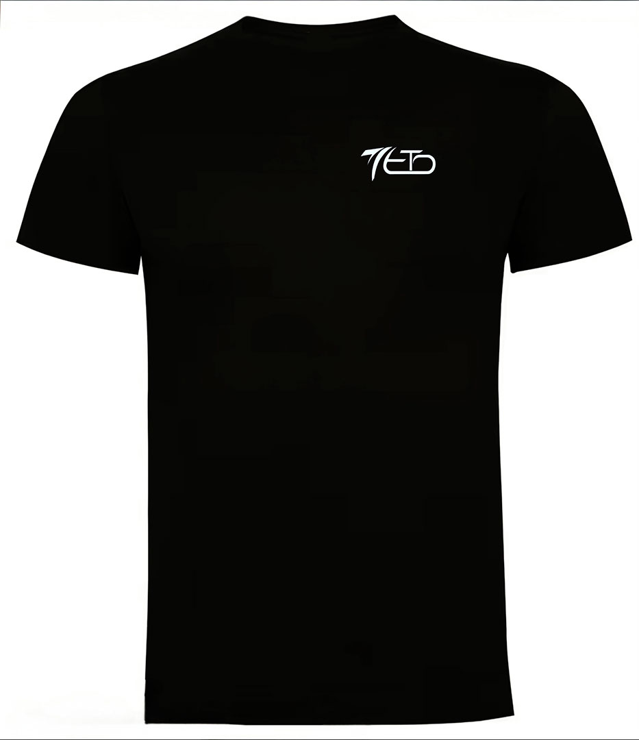 Camiseta negra rugby Tetot-shirt