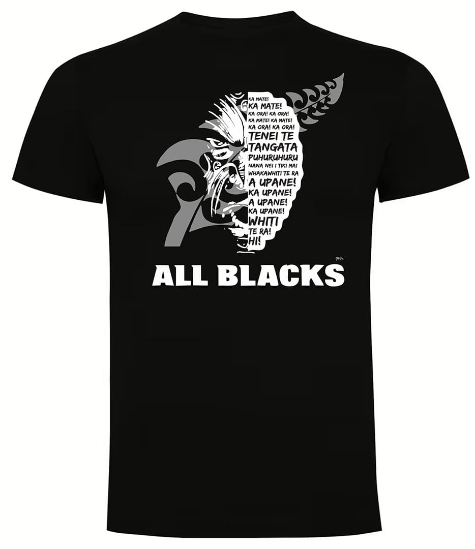 Camiseta All Blacks Rugby negra