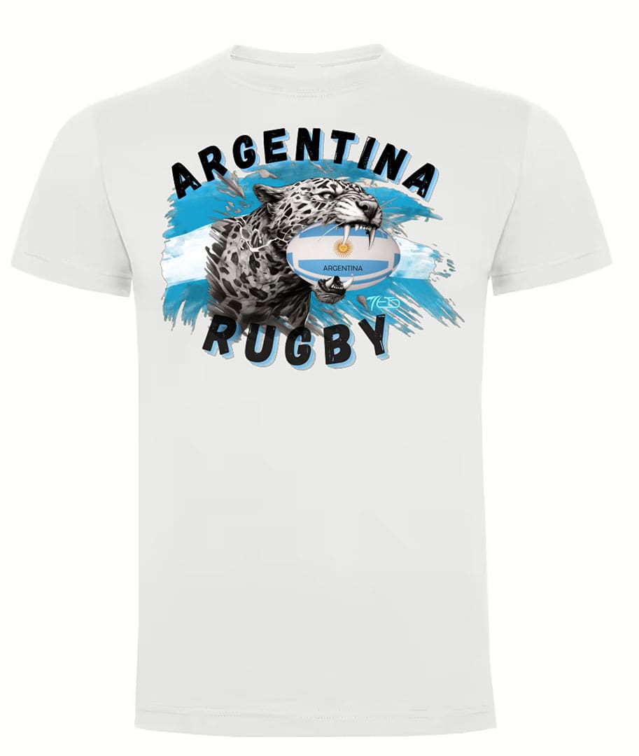 Camiseta Argentina Rugby blanca
