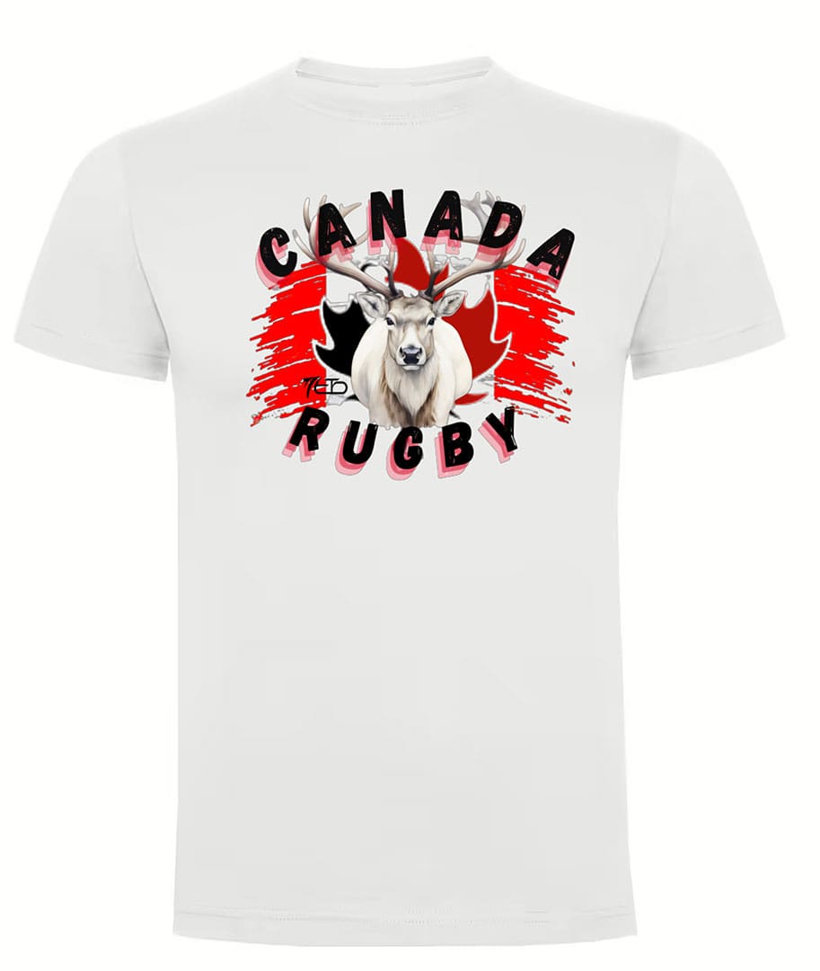 Camiseta Canadá Rugby blanca