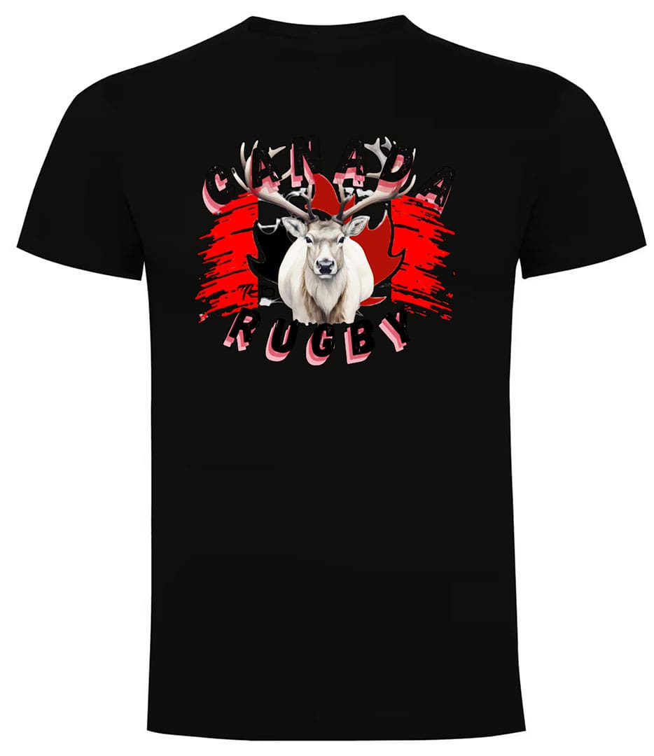 Camiseta Canadá Rugby negra