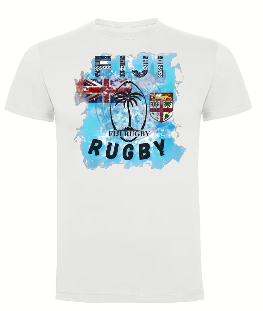 Camiseta Fiji Rugby blanca