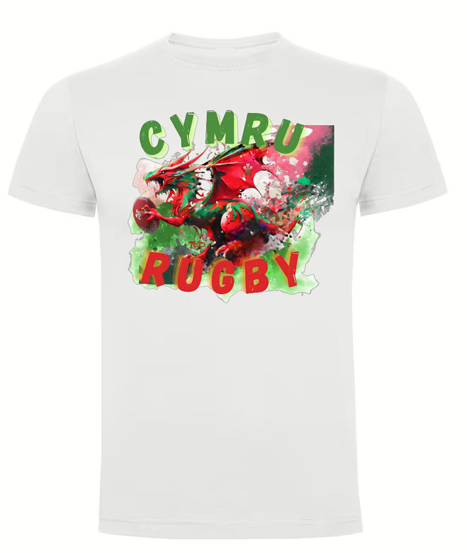 Camiseta Gales Rugby blanca